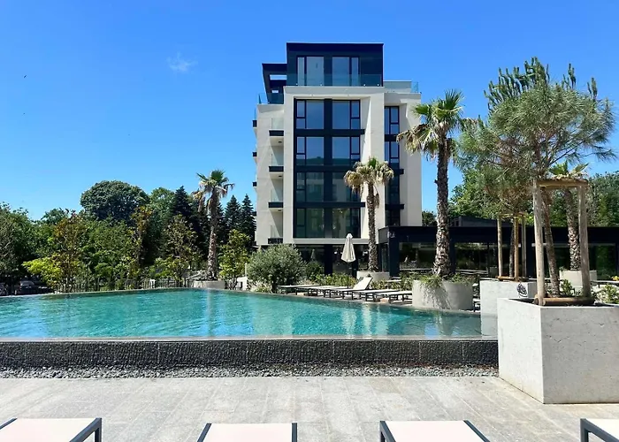 Daire Boho Sea View One-bedroom Pool & Aziz Konstantin ve Elena